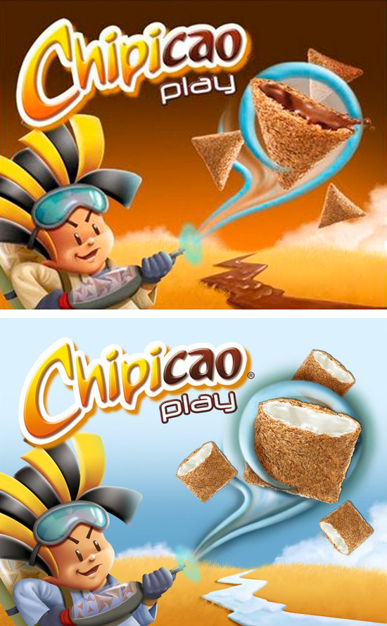 CHIPICAO. Packaging for food product aimed at children. Agency: Bydiptic.