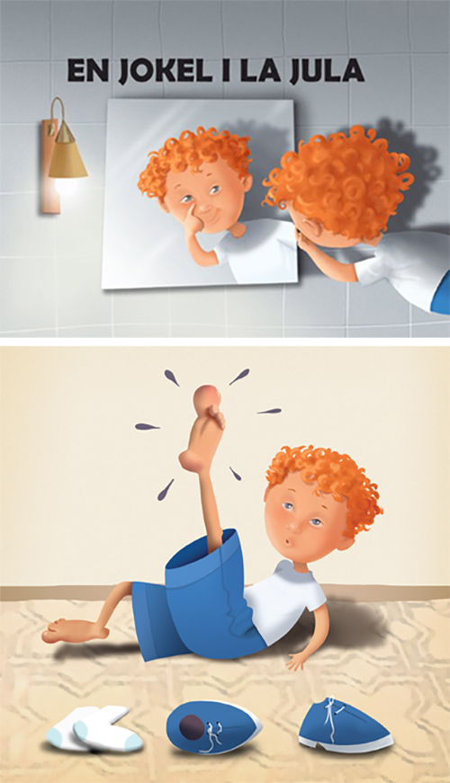 JOKEL AND JULA. Illustrations for a story from an educational book. Publisher: Eumo Editorial.