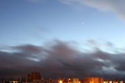 Ciel nuageux le soir