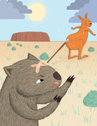 Le wombat et le kangourou