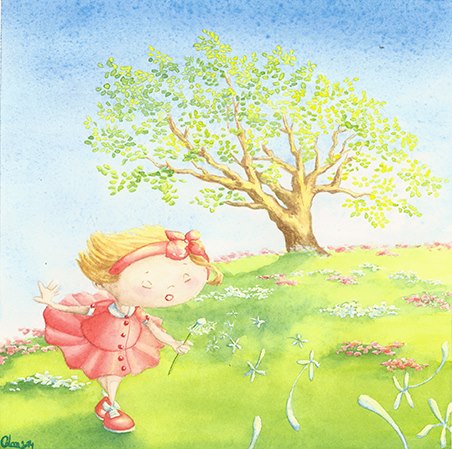 printemps.jpg<br/><span>Madeline aime le printemps. Il fait doux. Le soleil brille. Les petite boules blanches et vaporeuses s'envolent dans le vent à peine souffle-t-on dessus!</span>