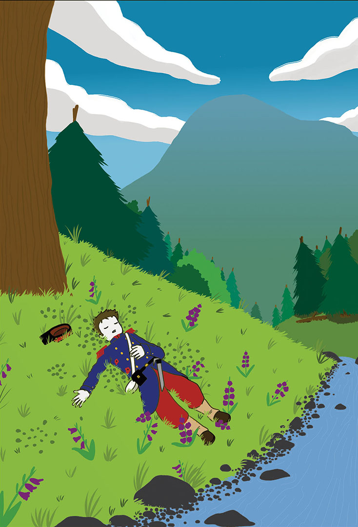 Illustration Le Dormeur Du Val Dessin Facile Corentin Fischer | Ultra-book Portfolio