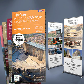 Dépliants touristiques et roll-up