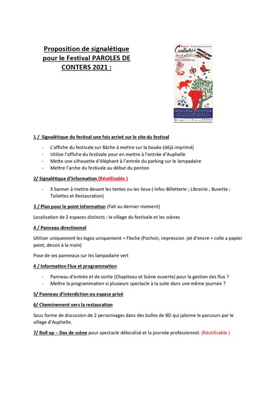 Signalétique Vassiviere