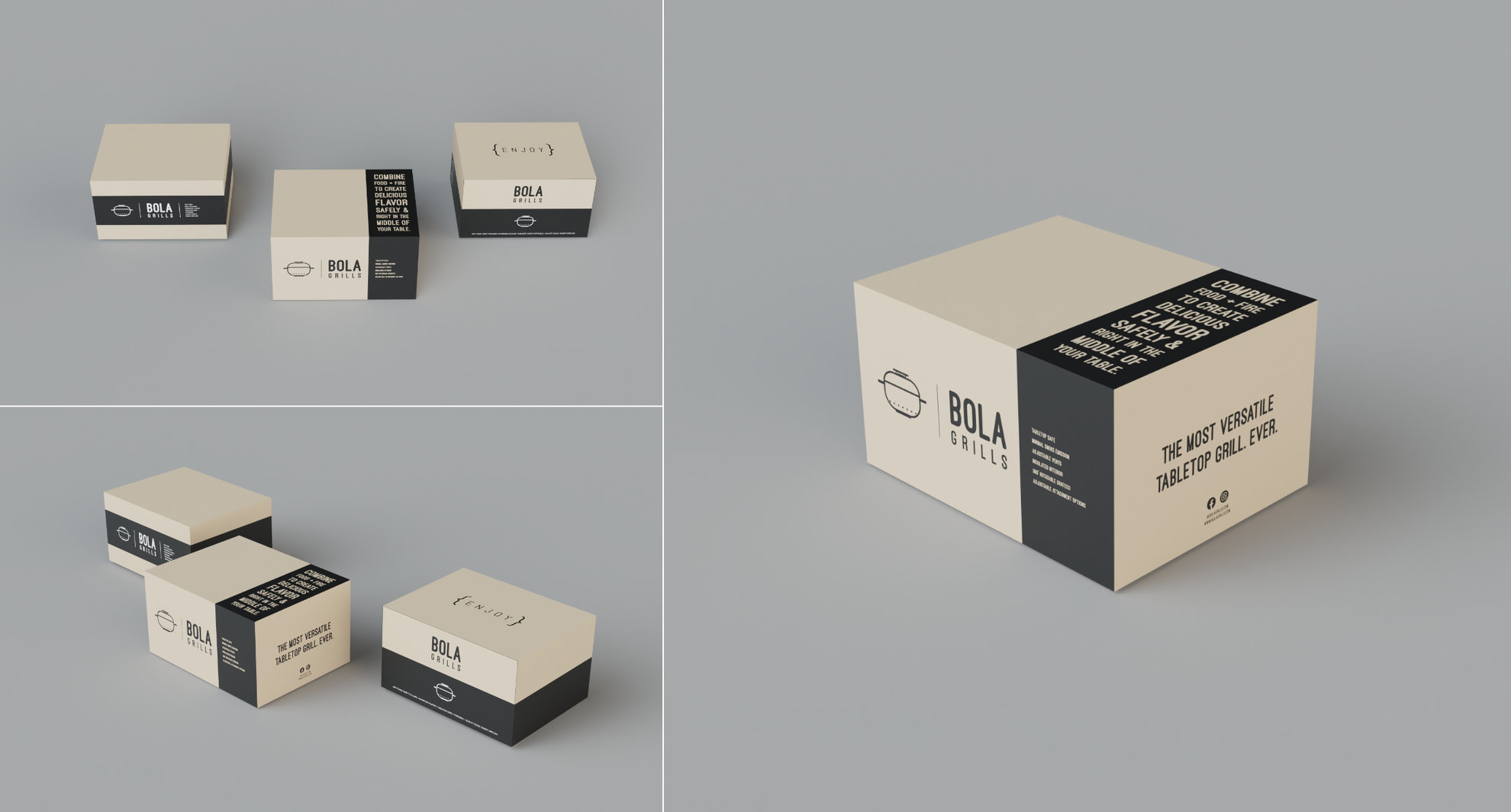 Création d'un packaging pour Bola Grills