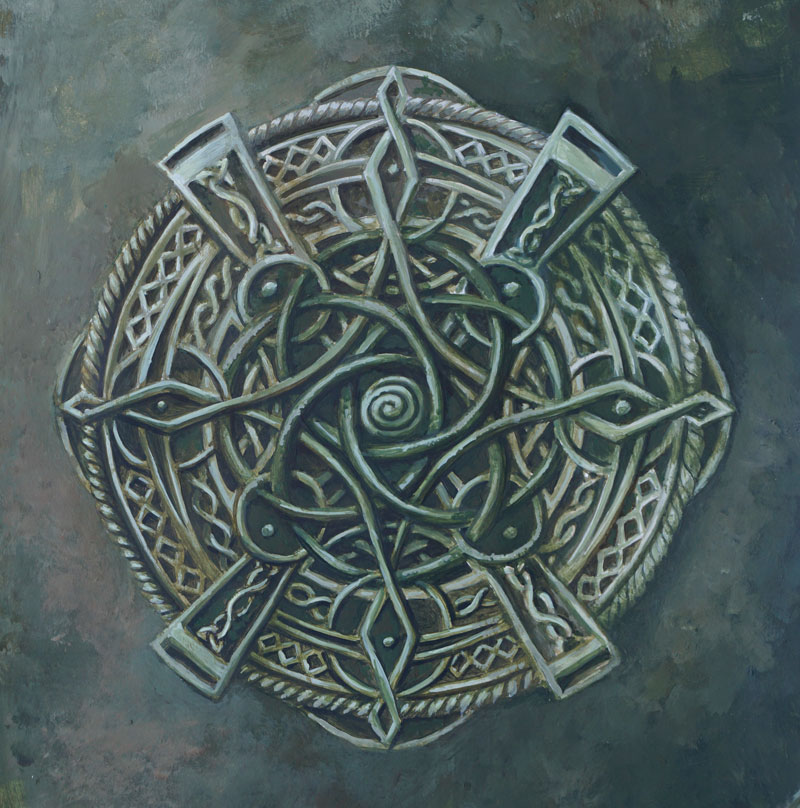 Mandala celtique - Peinture acrylique sur papier