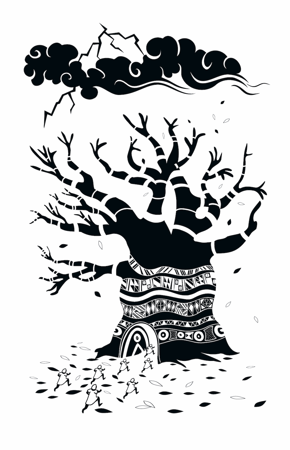 Nawett la baobab  •  Illustration Vectorielle •
