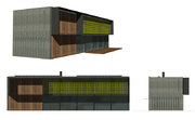 Maison plein Sud sur Autocad 2d 3d