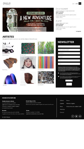 Site internet Absolute Art Gallery