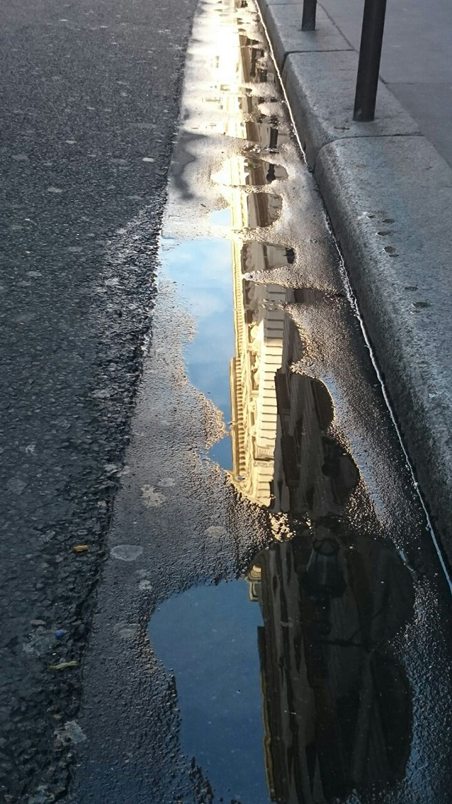 Reflet Rue du Faubourg Saint-Honoré, Paris<br/><span>Photo prise avec mon portable Sony xperia Z3</span>