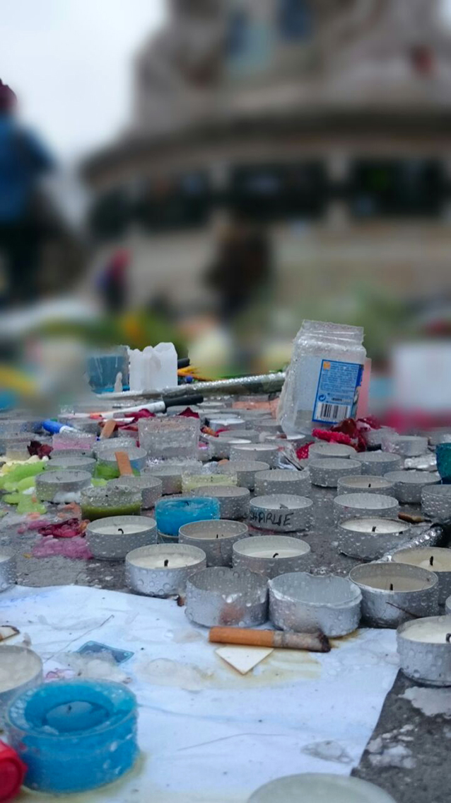 Macro Les bougies de République<br/><span>Photo prise avec mon portable Sony xperia Z3</span>