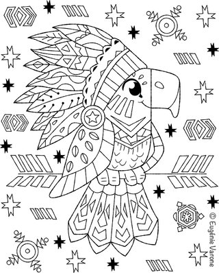 Coloriage Aigle