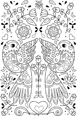 Coloriage oiseaux