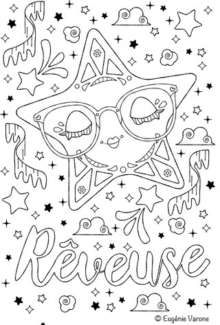 Coloriage Rêveuse