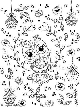 Coloriage Hibou