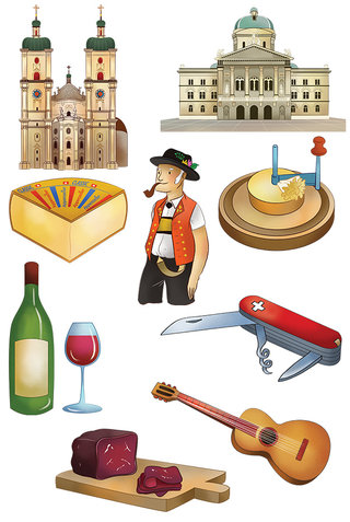 Mon puzzle de la Suisse - vignettes