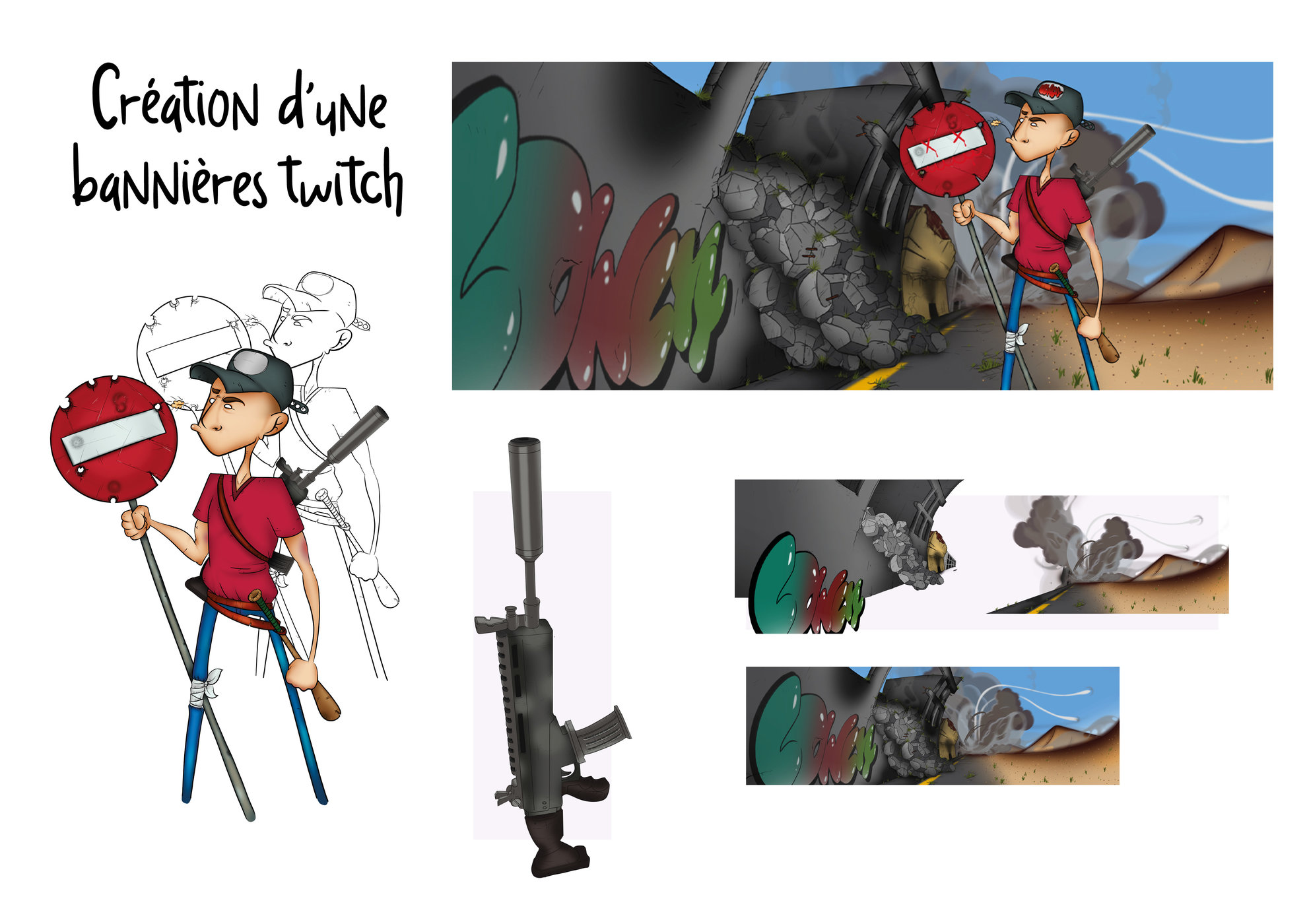Création d'une bannière Twitch .