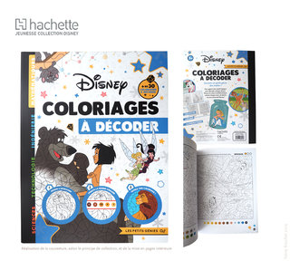 Hachette Jeunesse Collection Disney / Coloriages à décoder - Disney Classiques