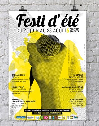 Affiche pour le Festi d'été 2016