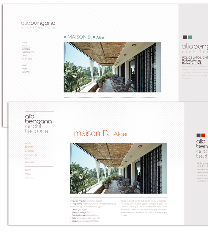 Agence d'architecture :: site internet 01