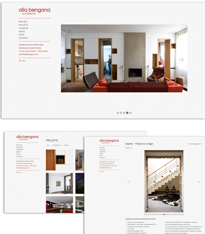 Agence d'architecture :: site internet