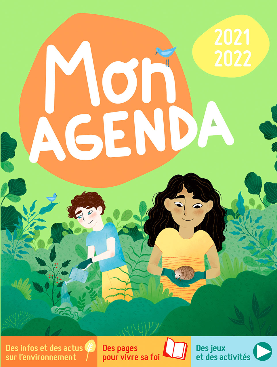 Couverture d'agenda 2021-2022 - Bayard presse