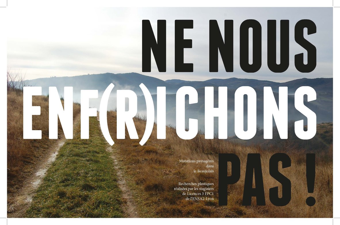 NE NOUS ENF(R)ICHONS PAS