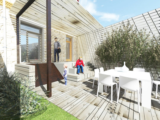 Aménagement d'une pergola et d'une terrasse à Châlons-en-Champagne