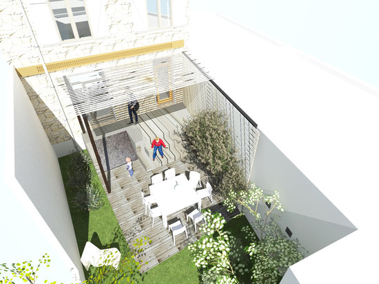 Aménagement d'une pergola et d'une terrasse à Châlons-en-Champagne