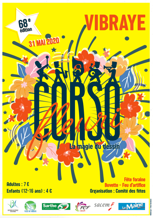 Affiche - Corso Fleuri - 2020 - Vibraye
