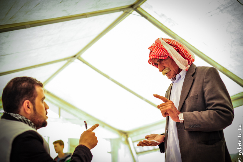 © Gabrielle Ka<br/><span>Man having a consultation at Doctors without Borders Mobile clinic in Khalababke, surroundings of Zakho city.</span>