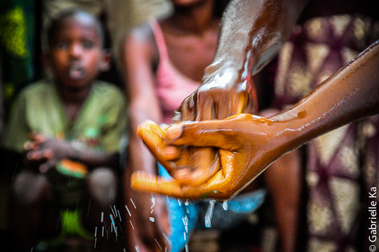 Gaye Town_ Liberia, 2012<br/><span>Hand washing demonstration</span>