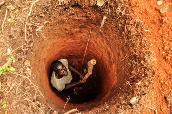 Old Solo Town_ Liberia, 2012<br/><span>Proud to build his latrine.</span>