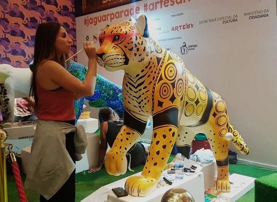 Onça pintada for the Jaguar Parade 2019