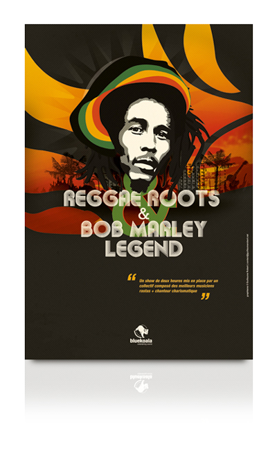Affiche tournée hommage Bob Marley