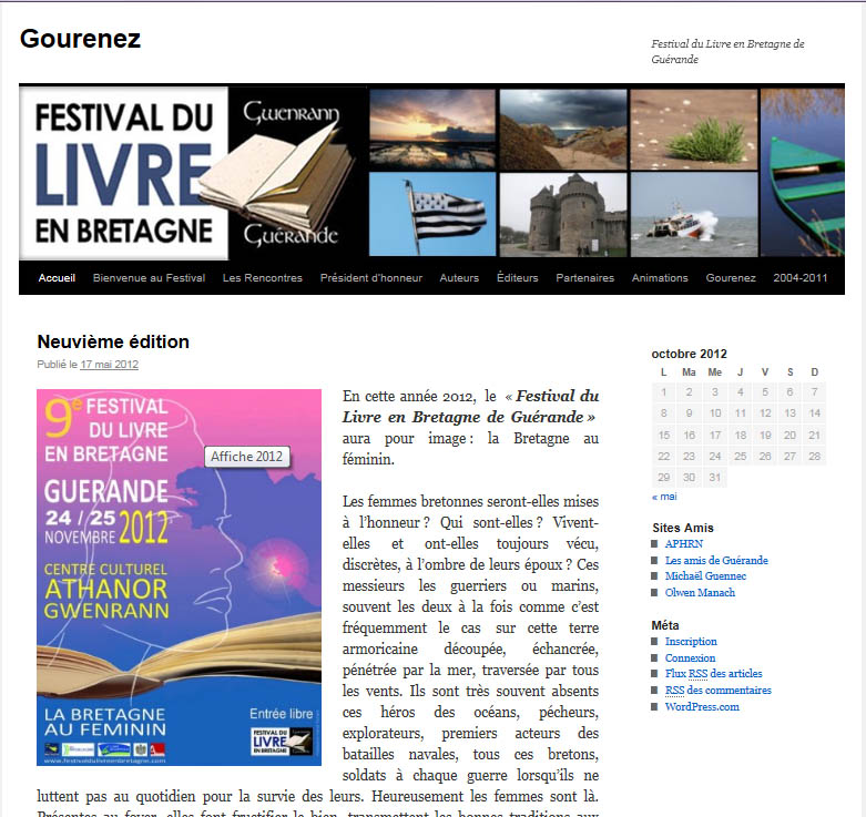 Site Festival de livre de Bretagnz<br/><span></span>
