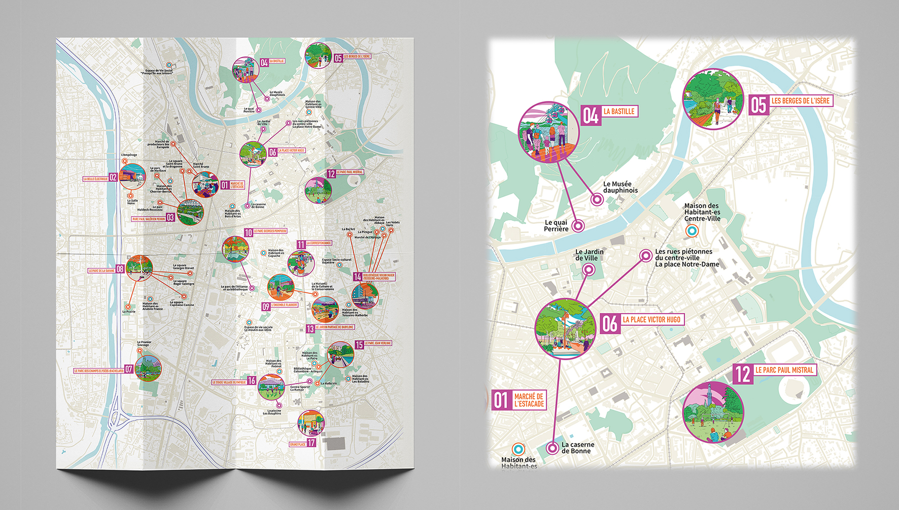 Pépites de la Ville de Grenoble - La carte