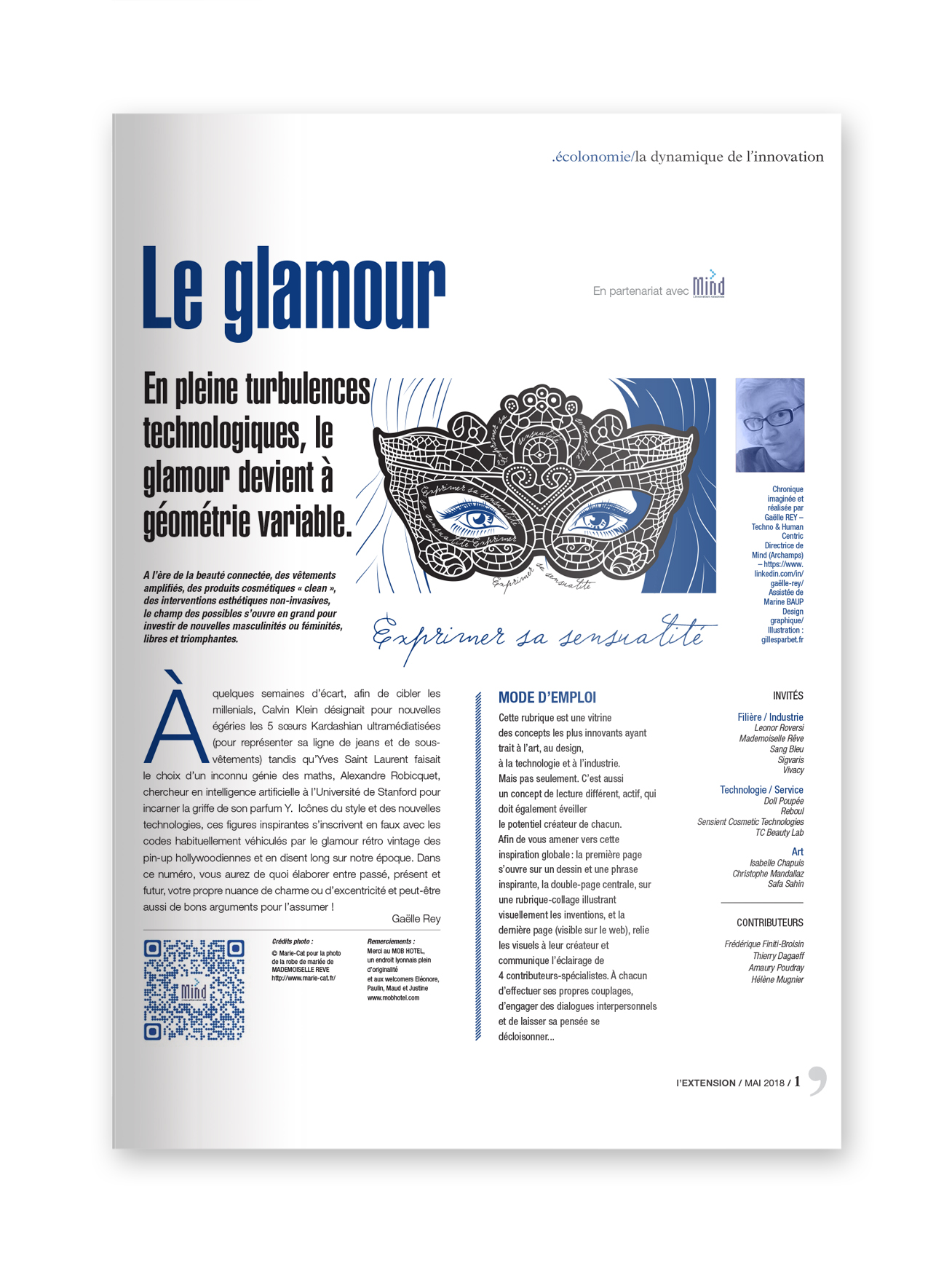 MIND - magazine L'EXTENSION - Thématique "GLAMOUR"