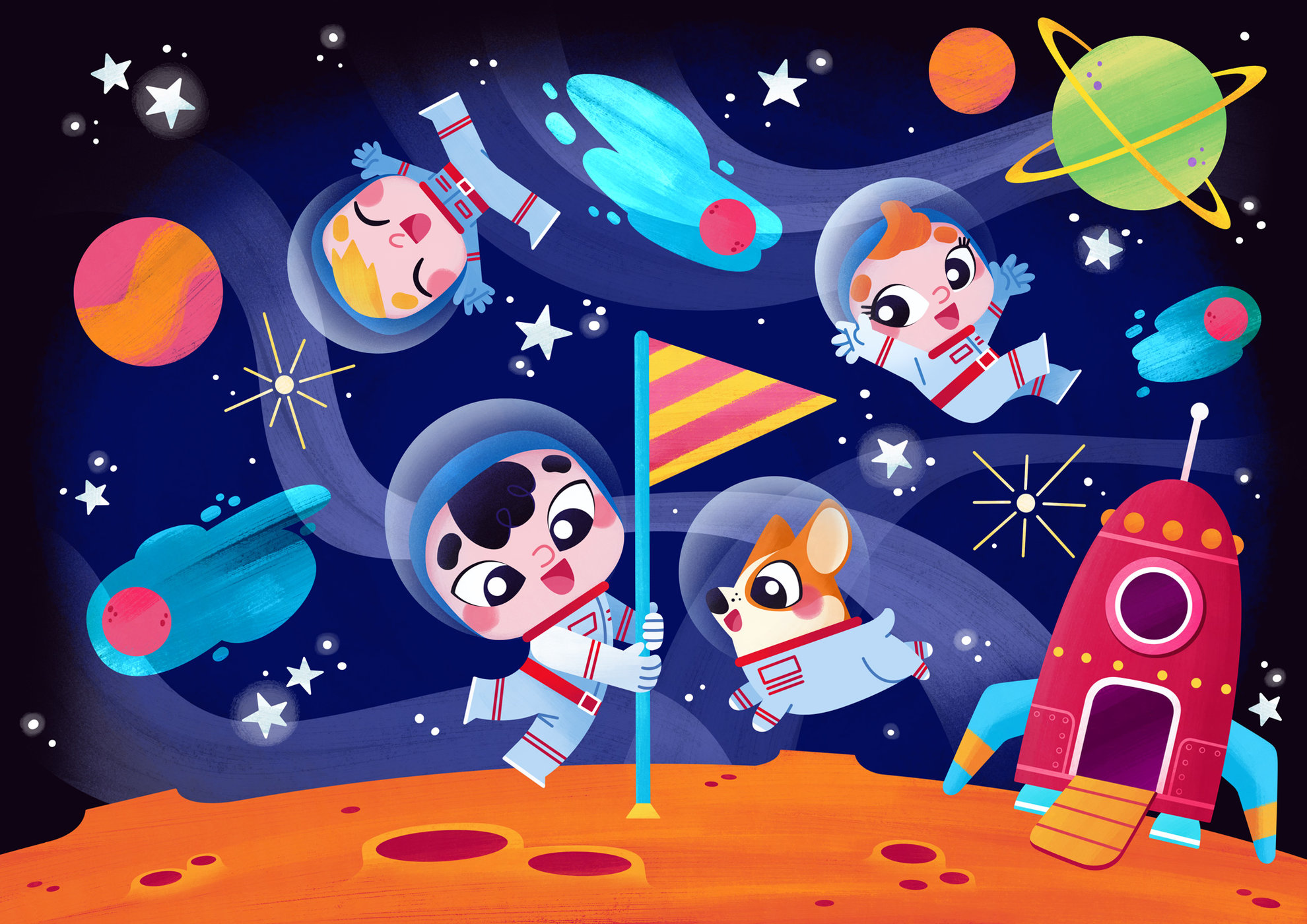 Little spacekids' adventure