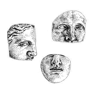 Etudes d'après des moulages de fragments de statues antiques trouvés chez un antiquaire parisien