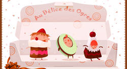 Au délice des ogres (moutardises) - Jean-Marc Langue-illustrateur-jeunesse