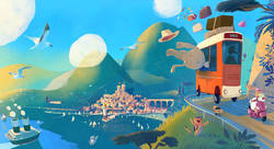 Vacances - Jean-Marc Langue-illustrateur jeunesse