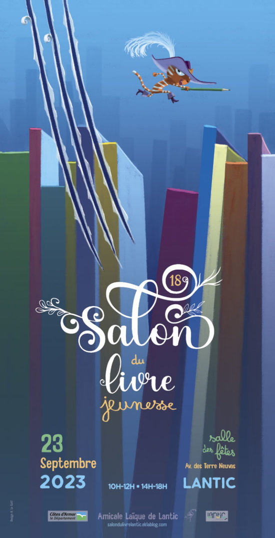 Affiche Salon du Livre Jeunesse Lantic 2023