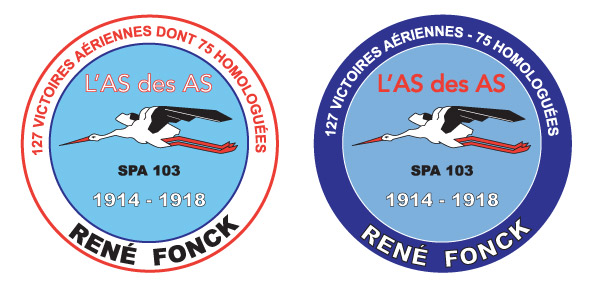 2 patches en hommage à René Fonck
