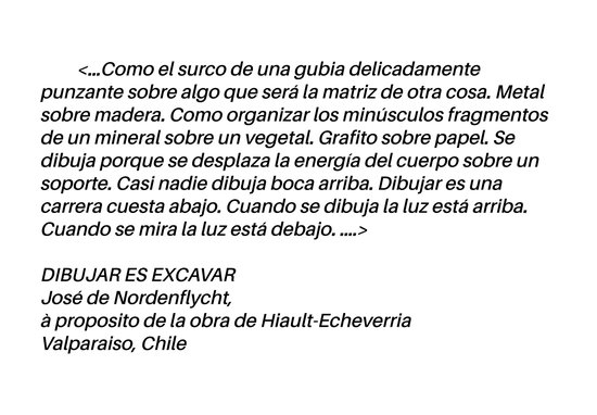 Dibujar es excavar, José de Nordenflycht