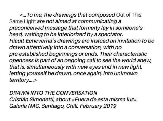 Cristian Simonetti. Drawn in to the conversation