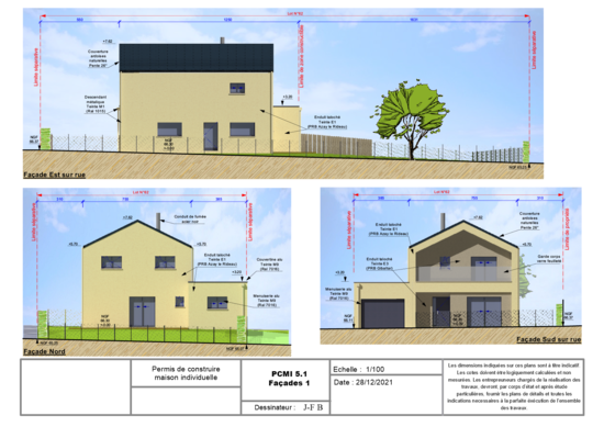 Habitation R+1 - Façades