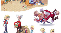 Recherches et illustrations pour un roman paru dans Mes premiers j'aime lire - Vermot-Desroches Jean-Emmanuel-illustrateur