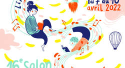Affiche du Salon du Livre Jeunesse à Sarlat 2022 - Joanna Wiejak-illustrateur