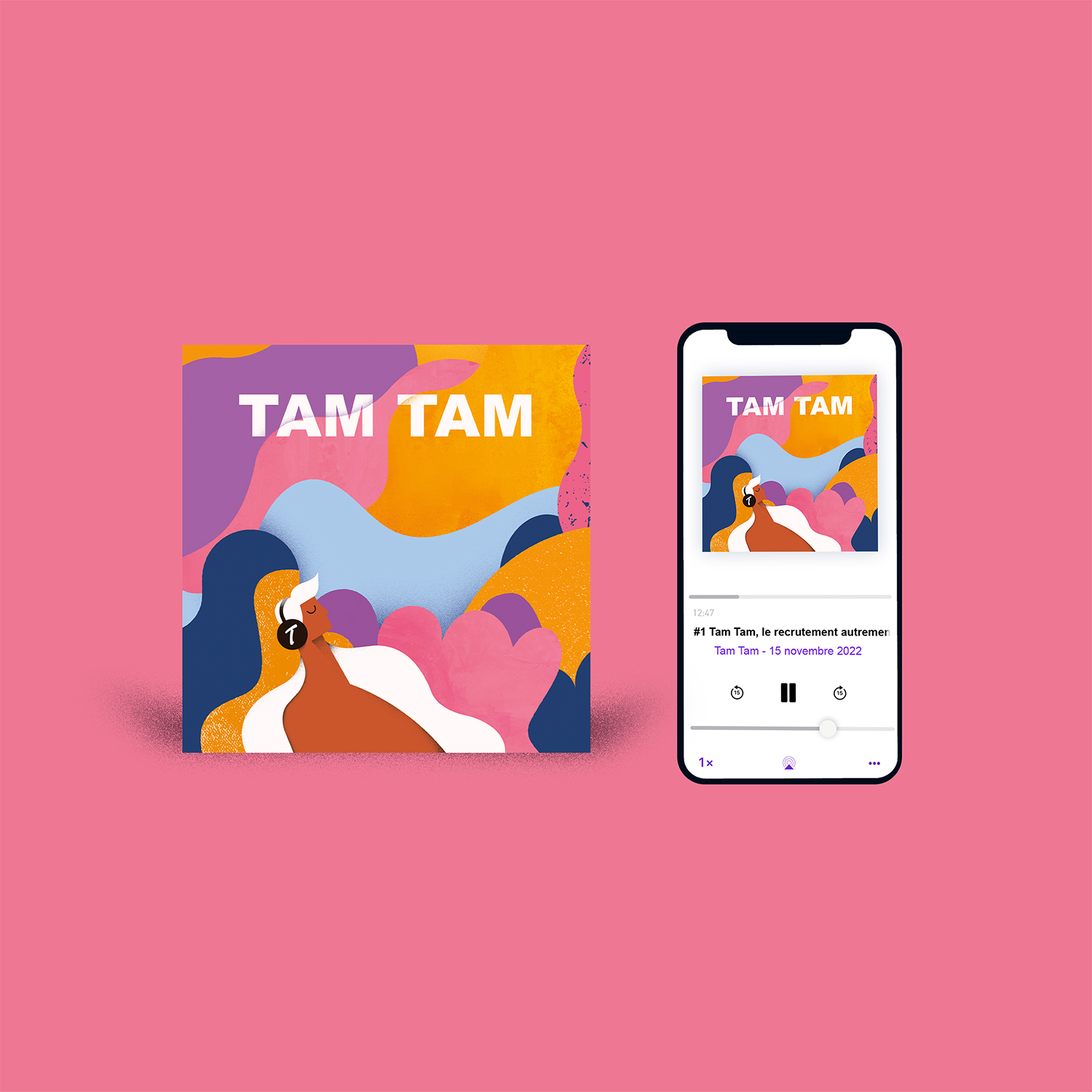 Illustration - Visuel podcast TAM TAM